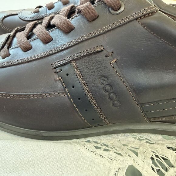 NOS ECCO Chander Oxford Men’s EU43 US9-9.5 Brown Leather Retro Sneaker Portugal main image 9